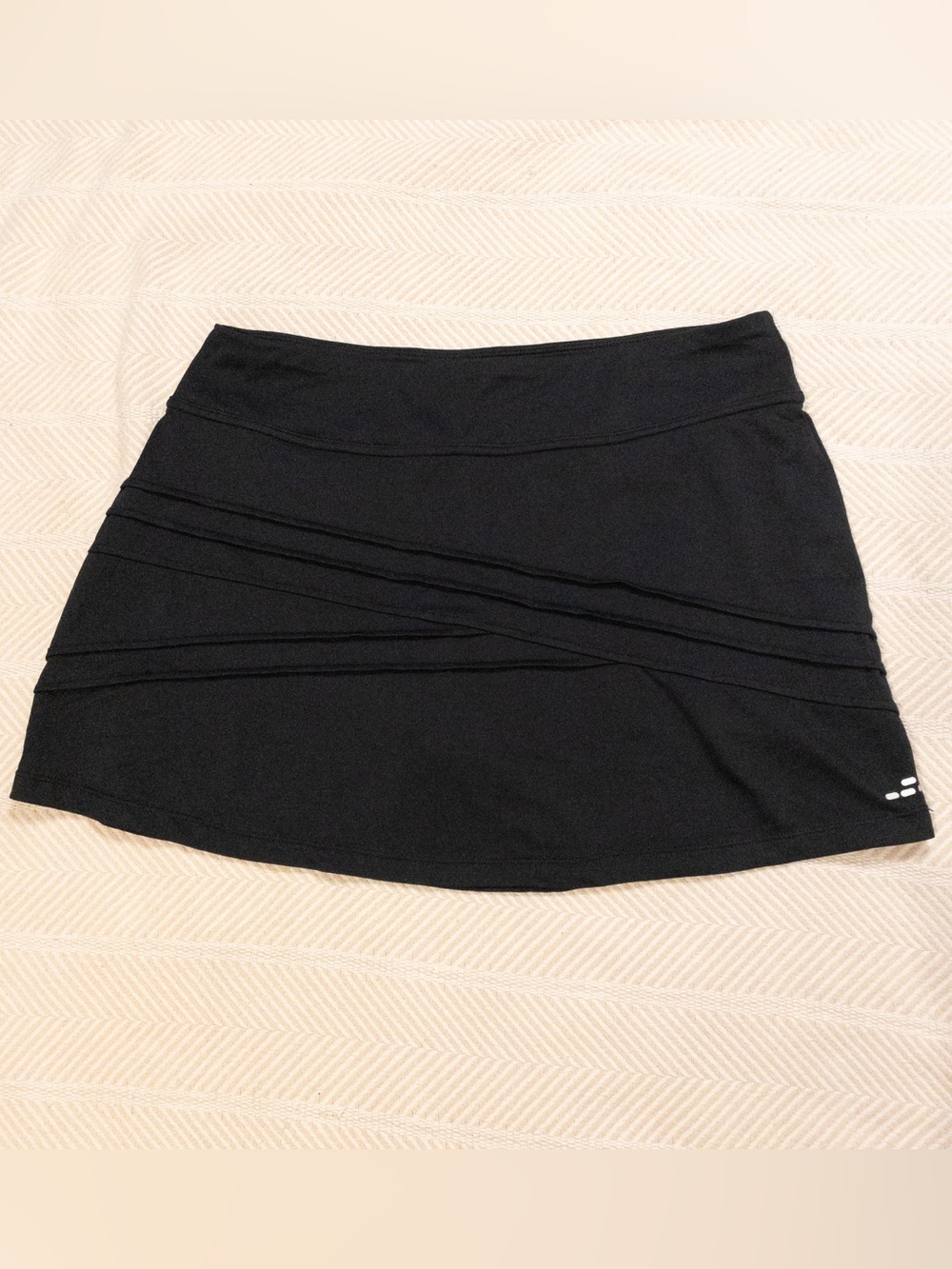 BCG Tru-Wick Black Athletic Skort Tennis Golf Skirt Built In Shorts Size M